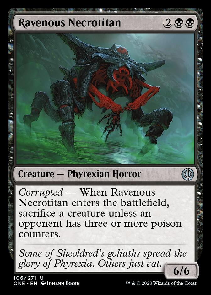 Ravenous Necrotitan [Phyrexia: All Will Be One] | PLUS EV GAMES 