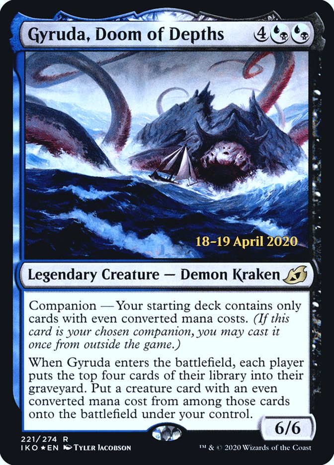 Gyruda, Doom of Depths  [Ikoria: Lair of Behemoths Prerelease Promos] | PLUS EV GAMES 