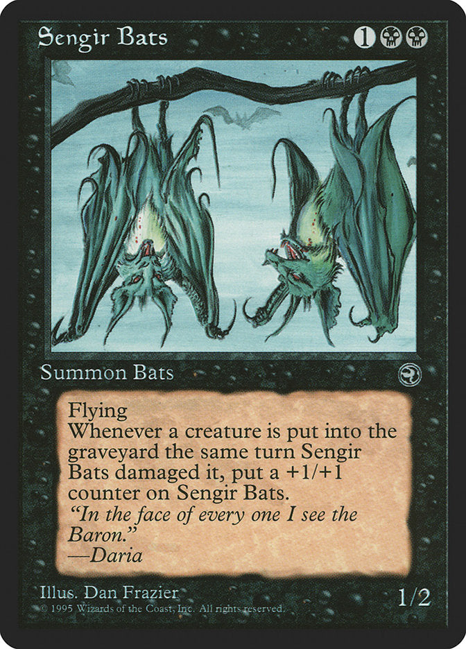 Sengir Bats (Daria Flavor Text) [Homelands] | PLUS EV GAMES 