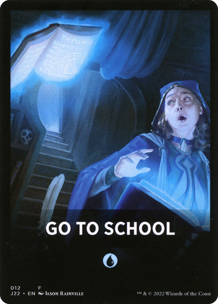 Go to School Theme Card [Jumpstart 2022 Front Cards] | PLUS EV GAMES 