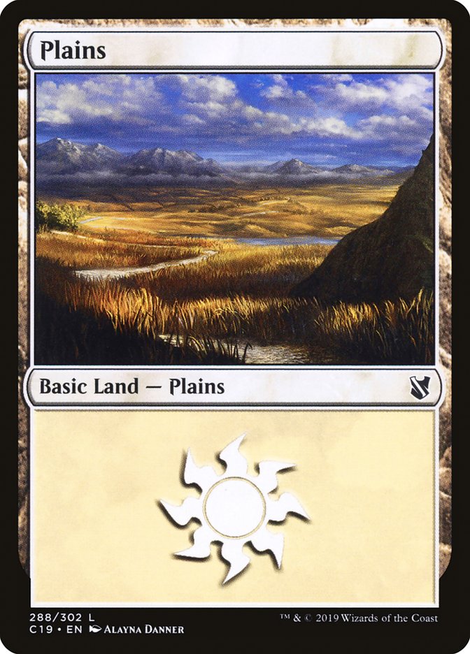 Plains (288) [Commander 2019] | PLUS EV GAMES 