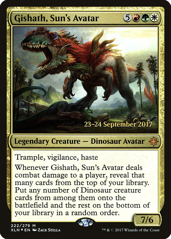 Gishath, Sun's Avatar  [Ixalan Prerelease Promos] | PLUS EV GAMES 