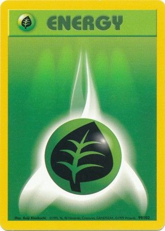 Grass Energy (99/102) [Base Set] | PLUS EV GAMES 