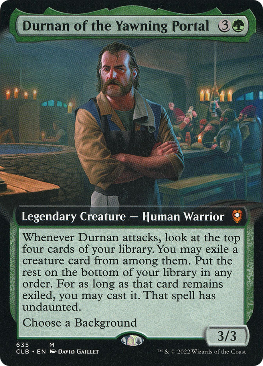 Durnan of the Yawning Portal (Extended Art) [Commander Legends: Battle for Baldur's Gate] | PLUS EV GAMES 