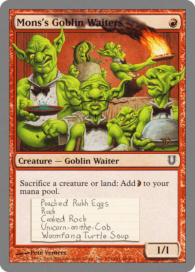 Mons's Goblin Waiters [Unhinged] | PLUS EV GAMES 