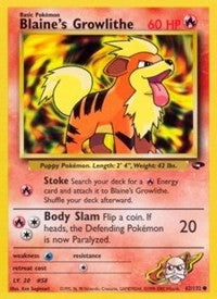 Blaine's Growlithe (62) [Gym Challenge]
