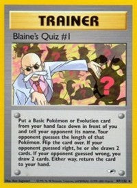 Blaine's Quiz #1 (97) [Gym Heroes] | PLUS EV GAMES 