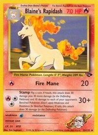 Blaine's Rapidash (33) [Gym Challenge] | PLUS EV GAMES 