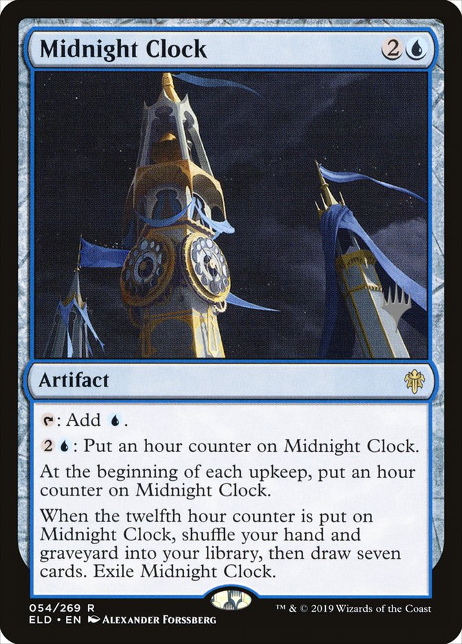 Midnight Clock (Promo Pack) [Throne of Eldraine Promos] | PLUS EV GAMES 