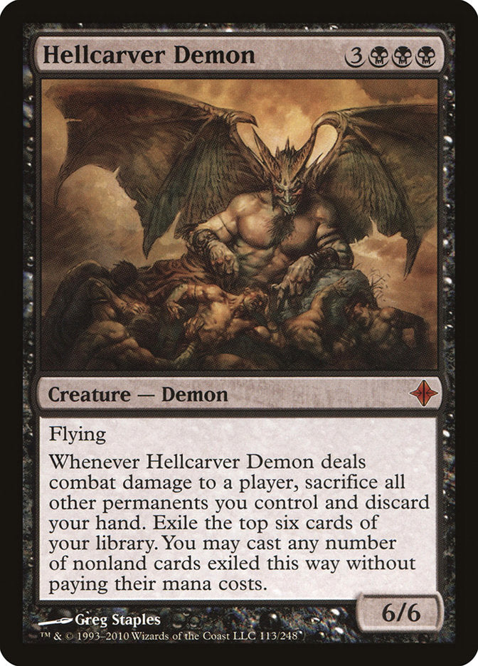 Hellcarver Demon [Rise of the Eldrazi] | PLUS EV GAMES 