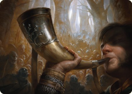 Horn of Gondor Art Card [The Lord of the Rings: Tales of Middle-earth Art Series] | PLUS EV GAMES 