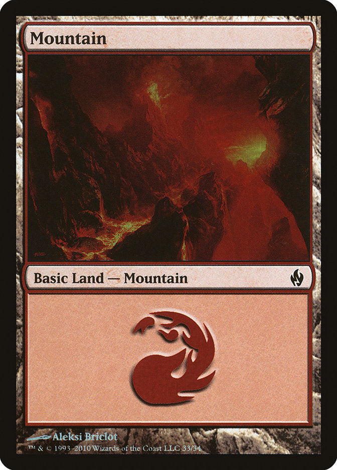 Mountain (33) [Premium Deck Series: Fire and Lightning] | PLUS EV GAMES 