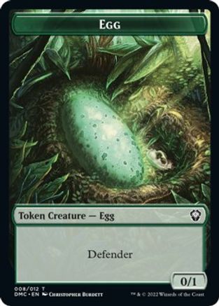 Snake // Egg Double-sided Token [Dominaria United Commander Tokens] | PLUS EV GAMES 