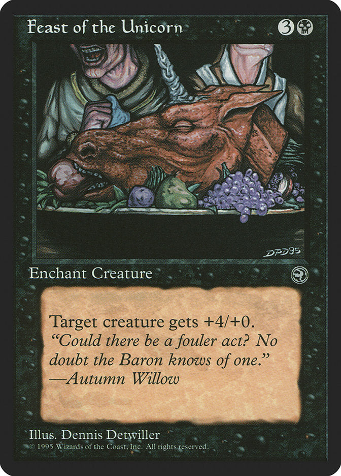 Feast of the Unicorn (Autumn Willow Flavor Text) [Homelands] | PLUS EV GAMES 