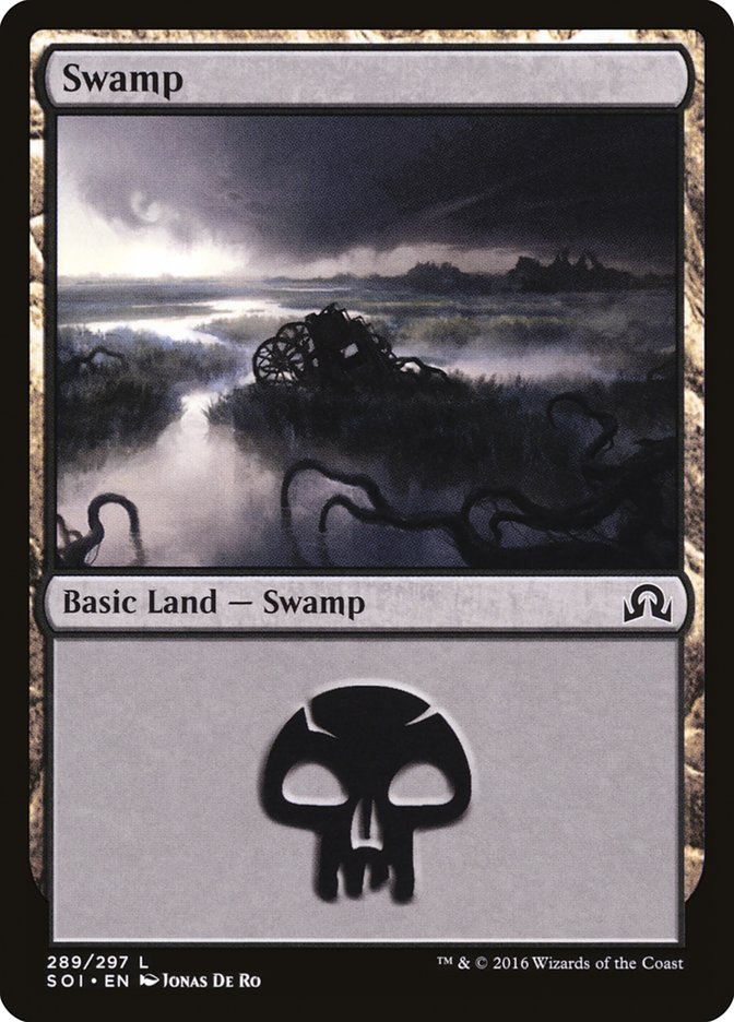 Swamp (289) [Shadows over Innistrad] | PLUS EV GAMES 