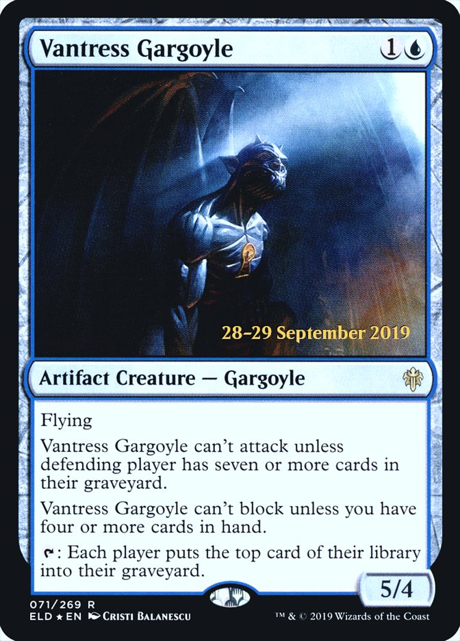 Vantress Gargoyle  [Throne of Eldraine Prerelease Promos] | PLUS EV GAMES 