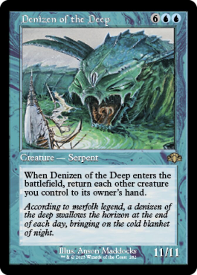 Denizen of the Deep (Retro) [Dominaria Remastered] | PLUS EV GAMES 