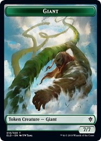 Giant // Food (18) Double-sided Token [Throne of Eldraine Tokens] | PLUS EV GAMES 