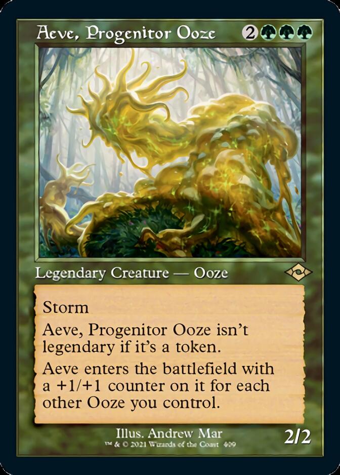 Aeve, Progenitor Ooze (Retro Foil Etched) [Modern Horizons 2] | PLUS EV GAMES 