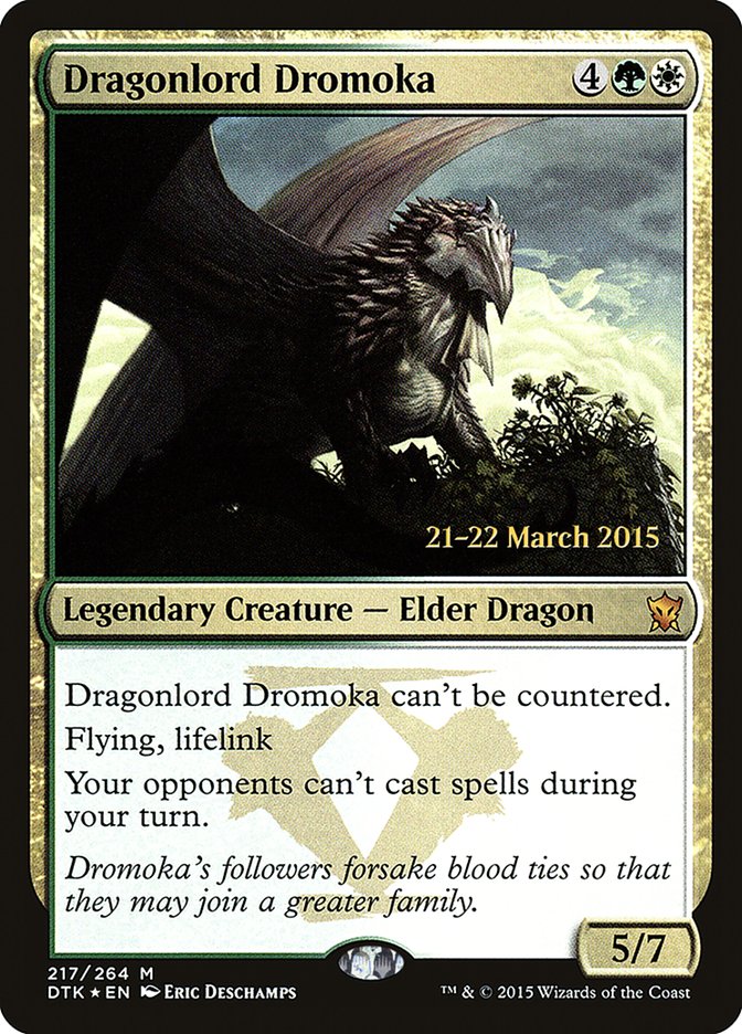 Dragonlord Dromoka  [Dragons of Tarkir Prerelease Promos] | PLUS EV GAMES 