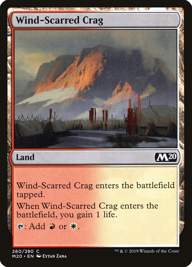 Wind-Scarred Crag [Core Set 2020] | PLUS EV GAMES 