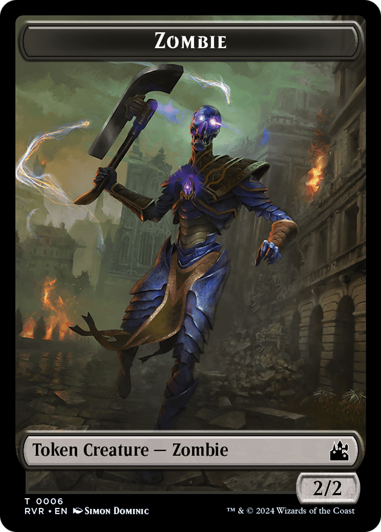 Zombie Token [Ravnica Remastered Tokens] | PLUS EV GAMES 