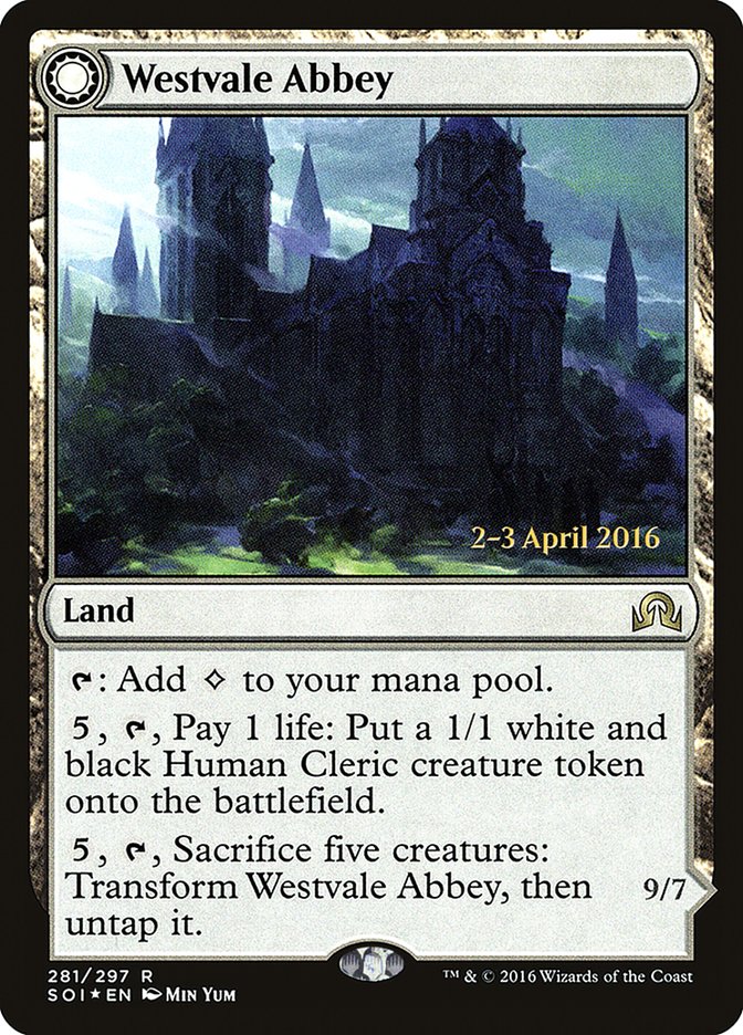 Westvale Abbey // Ormendahl, Profane Prince [Shadows over Innistrad Prerelease Promos] | PLUS EV GAMES 