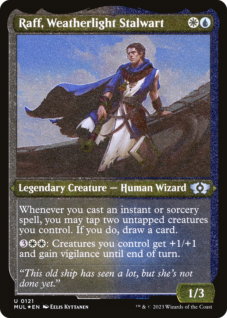 Raff, Weatherlight Stalwart (Foil Etched) [Multiverse Legends] | PLUS EV GAMES 