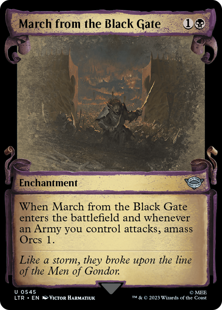 March from the Black Gate [The Lord of the Rings: Tales of Middle-Earth Showcase Scrolls] | PLUS EV GAMES 