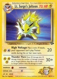 Lt. Surge's Jolteon (28) [Gym Challenge] | PLUS EV GAMES 