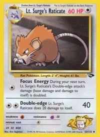 Lt. Surge's Raticate (53) [Gym Challenge] | PLUS EV GAMES 