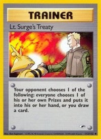 Lt. Surge's Treaty (112) [Gym Heroes] | PLUS EV GAMES 