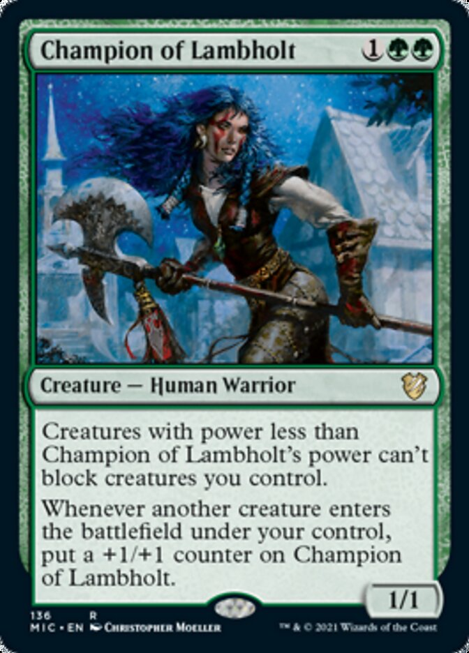 Champion of Lambholt [Innistrad: Midnight Hunt Commander] | PLUS EV GAMES 