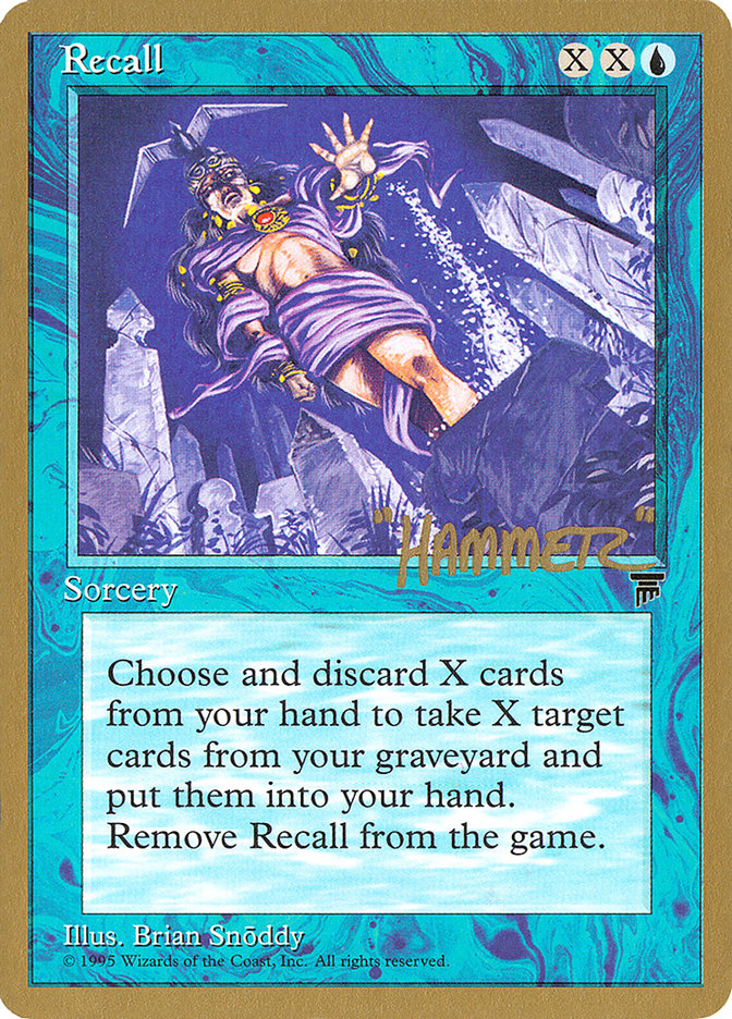 Recall (Shawn "Hammer" Regnier) [Pro Tour Collector Set] | PLUS EV GAMES 
