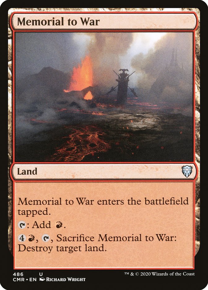 Memorial to War [Commander Legends] | PLUS EV GAMES 