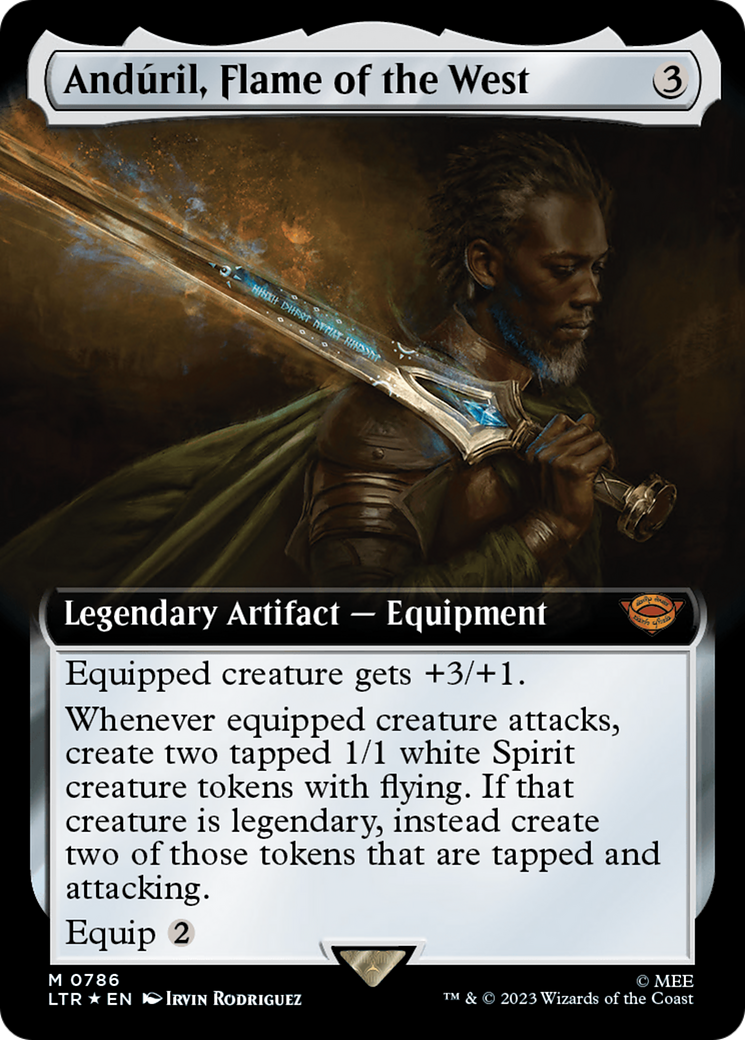 Anduril, Flame of the West (Extended Art) (Surge Foil) [The Lord of the Rings: Tales of Middle-Earth] | PLUS EV GAMES 