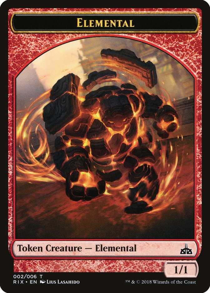 Elemental (002/006) [Rivals of Ixalan Tokens] | PLUS EV GAMES 