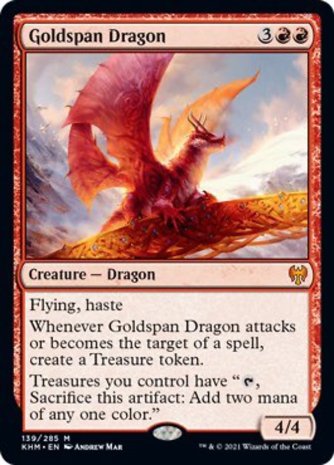 Goldspan Dragon [Kaldheim] | PLUS EV GAMES 