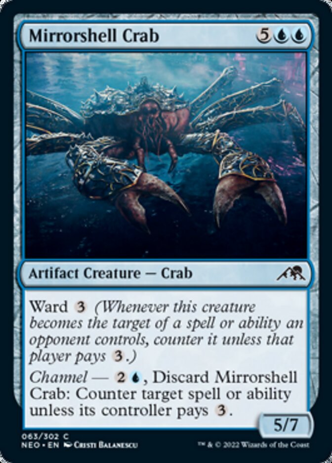 Mirrorshell Crab [Kamigawa: Neon Dynasty] | PLUS EV GAMES 
