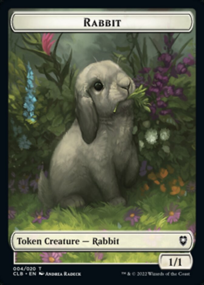 Rabbit Token [Commander Legends: Battle for Baldur's Gate Tokens] | PLUS EV GAMES 