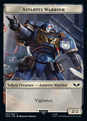 Astartes Warrior // Clue Double-sided Token (Surge Foil) [Universes Beyond: Warhammer 40,000 Tokens] | PLUS EV GAMES 