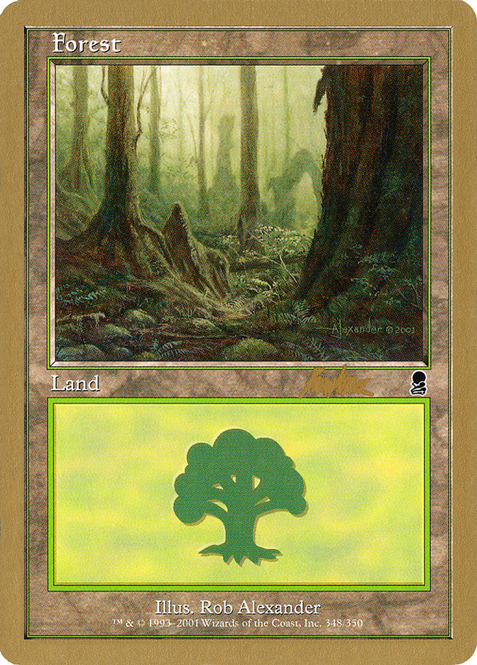 Forest (bk348) (Brian Kibler) [World Championship Decks 2002] | PLUS EV GAMES 