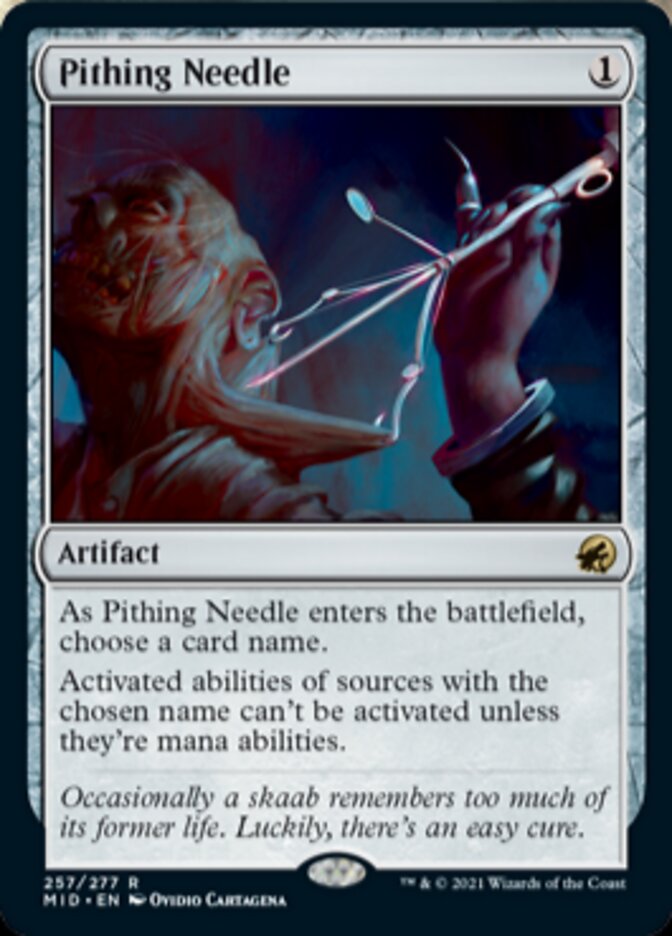 Pithing Needle [Innistrad: Midnight Hunt] | PLUS EV GAMES 