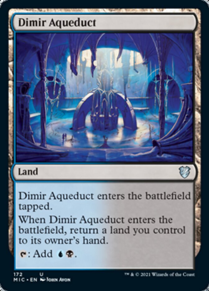 Dimir Aqueduct [Innistrad: Midnight Hunt Commander] | PLUS EV GAMES 