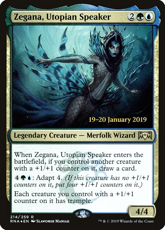 Zegana, Utopian Speaker [Ravnica Allegiance Prerelease Promos] | PLUS EV GAMES 