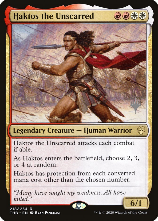 Haktos the Unscarred (Promo Pack) [Theros Beyond Death Promos] | PLUS EV GAMES 