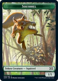 Squirrel // Thopter (008) Double-sided Token [Double Masters Tokens] | PLUS EV GAMES 