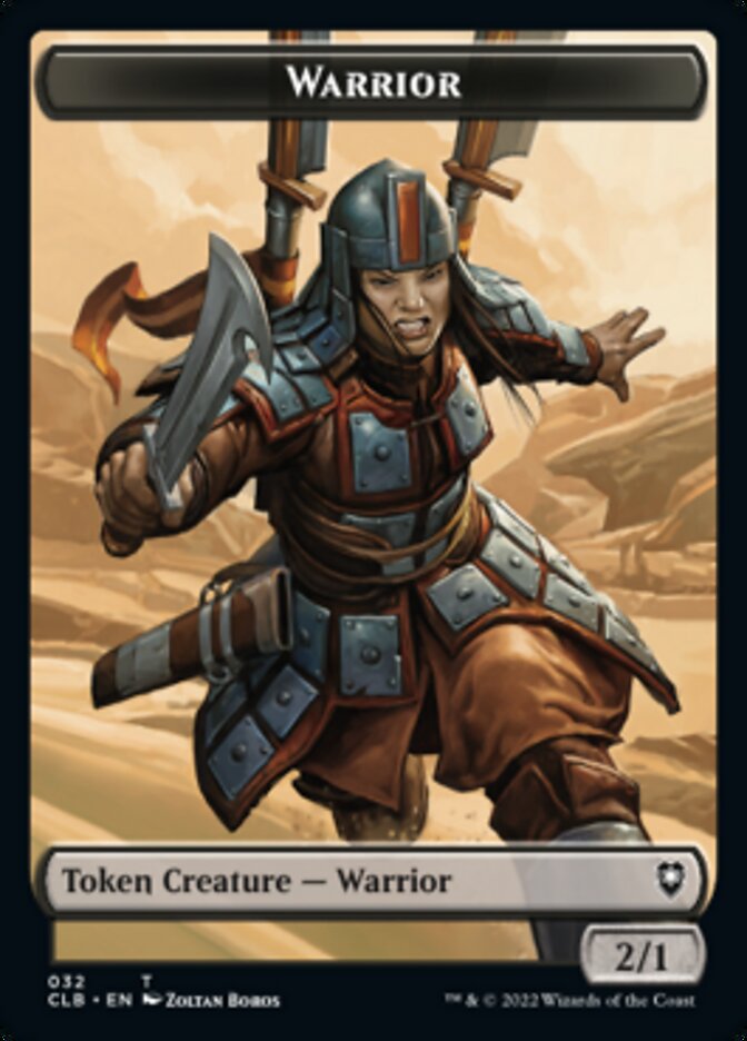 Warrior // Inkling Double-sided Token [Commander Legends: Battle for Baldur's Gate Tokens] | PLUS EV GAMES 