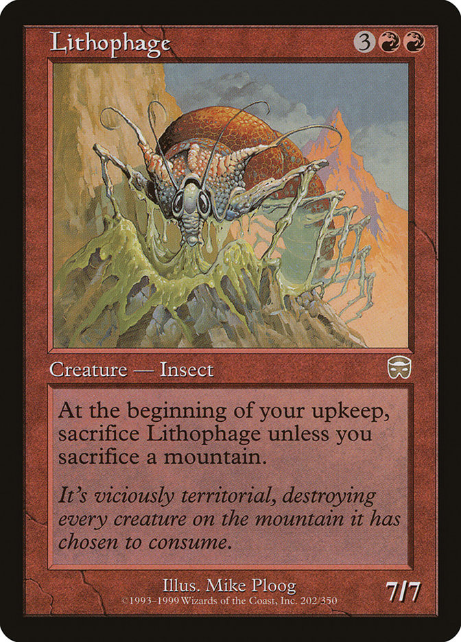 Lithophage [Mercadian Masques] | PLUS EV GAMES 