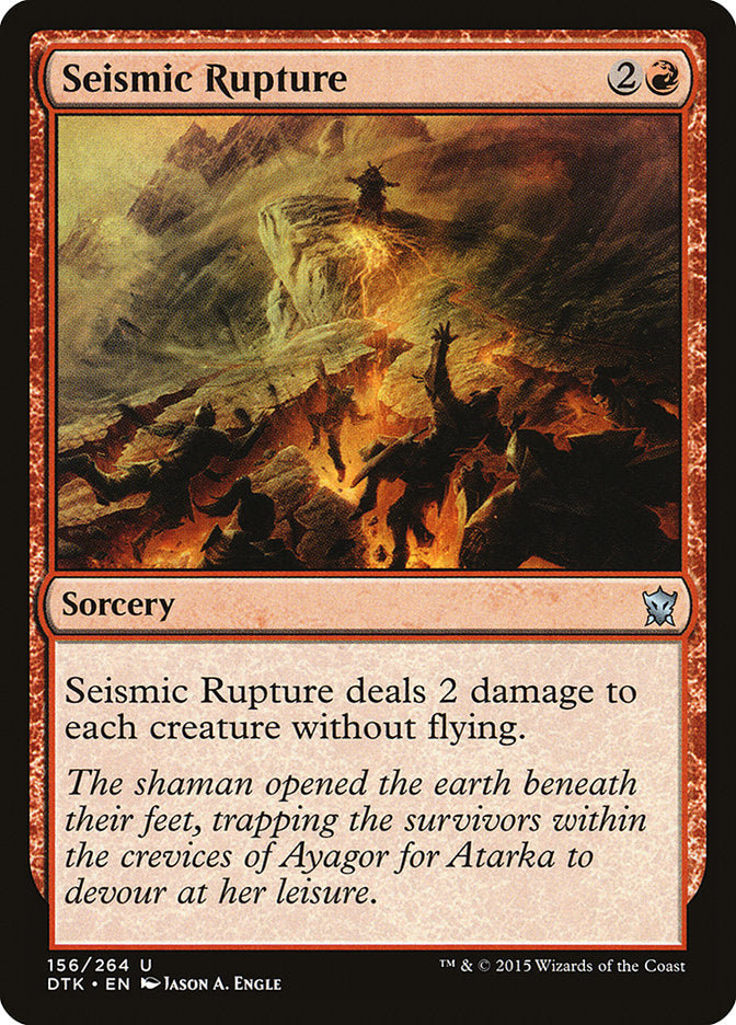 Seismic Rupture [Dragons of Tarkir] | PLUS EV GAMES 